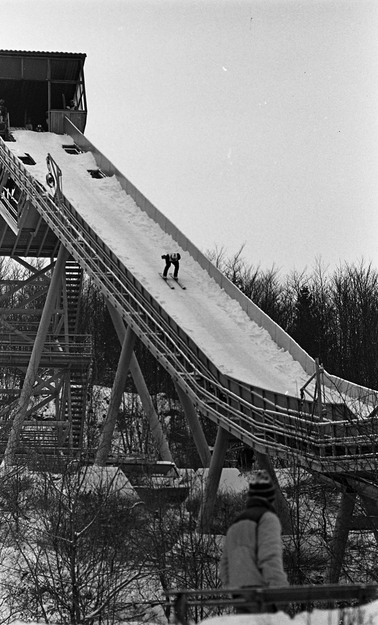 A mátraházai síugrósánc 1985-ben_ Fortepan _ Urbán Tamás